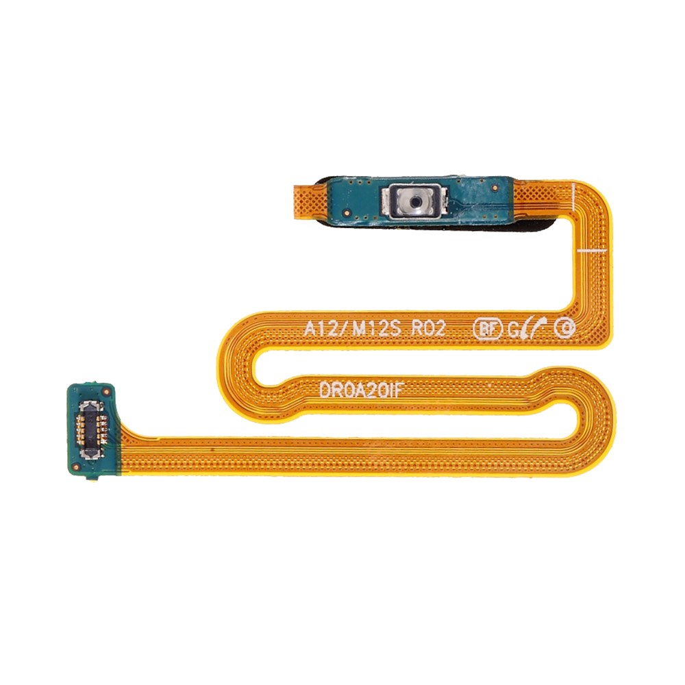 OEM Power Button Fingerprint Identification Flex Cable (with Fingerprint Recognition Function) (without Logo) for Samsung Galaxy A12 - Black-2