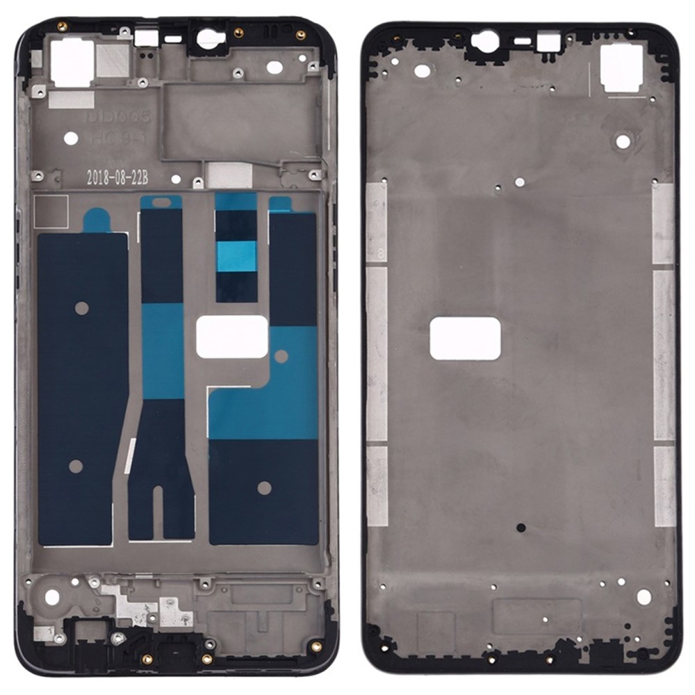 Front Housing Frame Spare Part (A Side) for OPPO A5 / A3s - Black-1