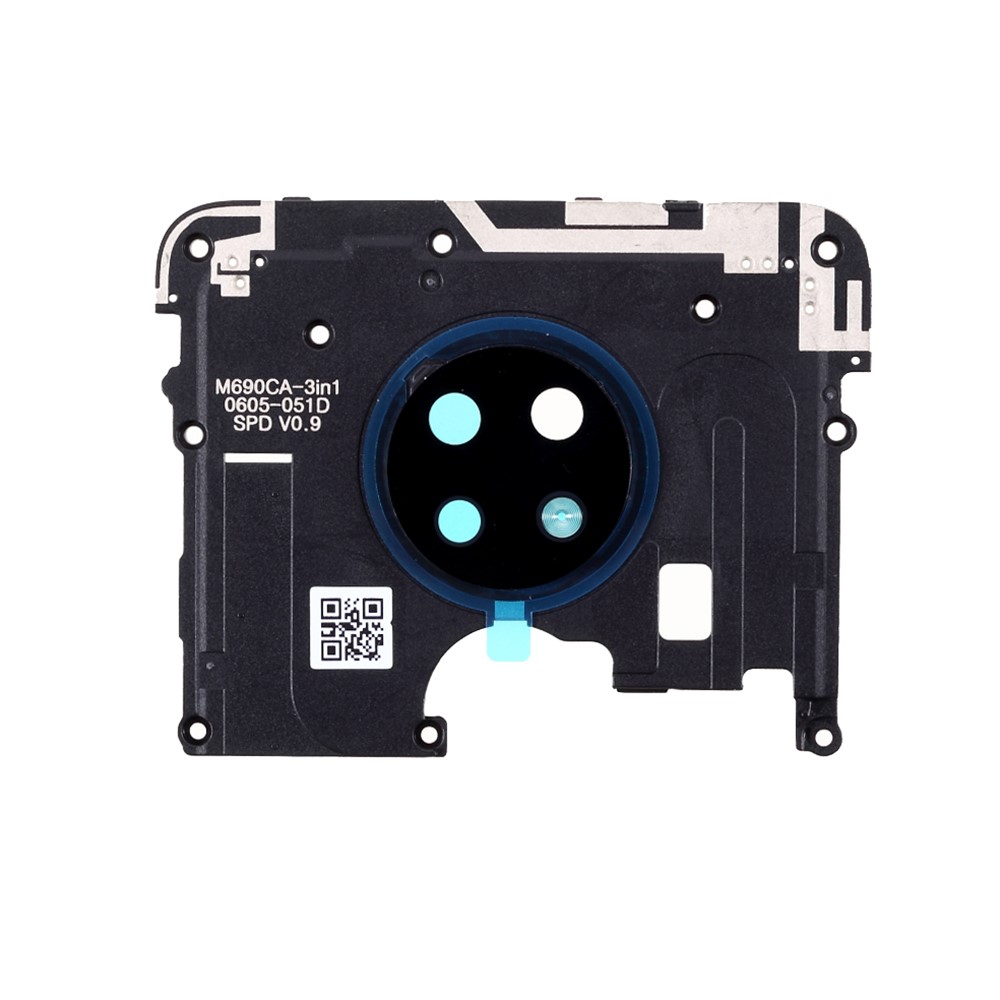 OEM Mainboard Plate Cover + Camera Lens Ring Cover Part for Nokia 6.2-1