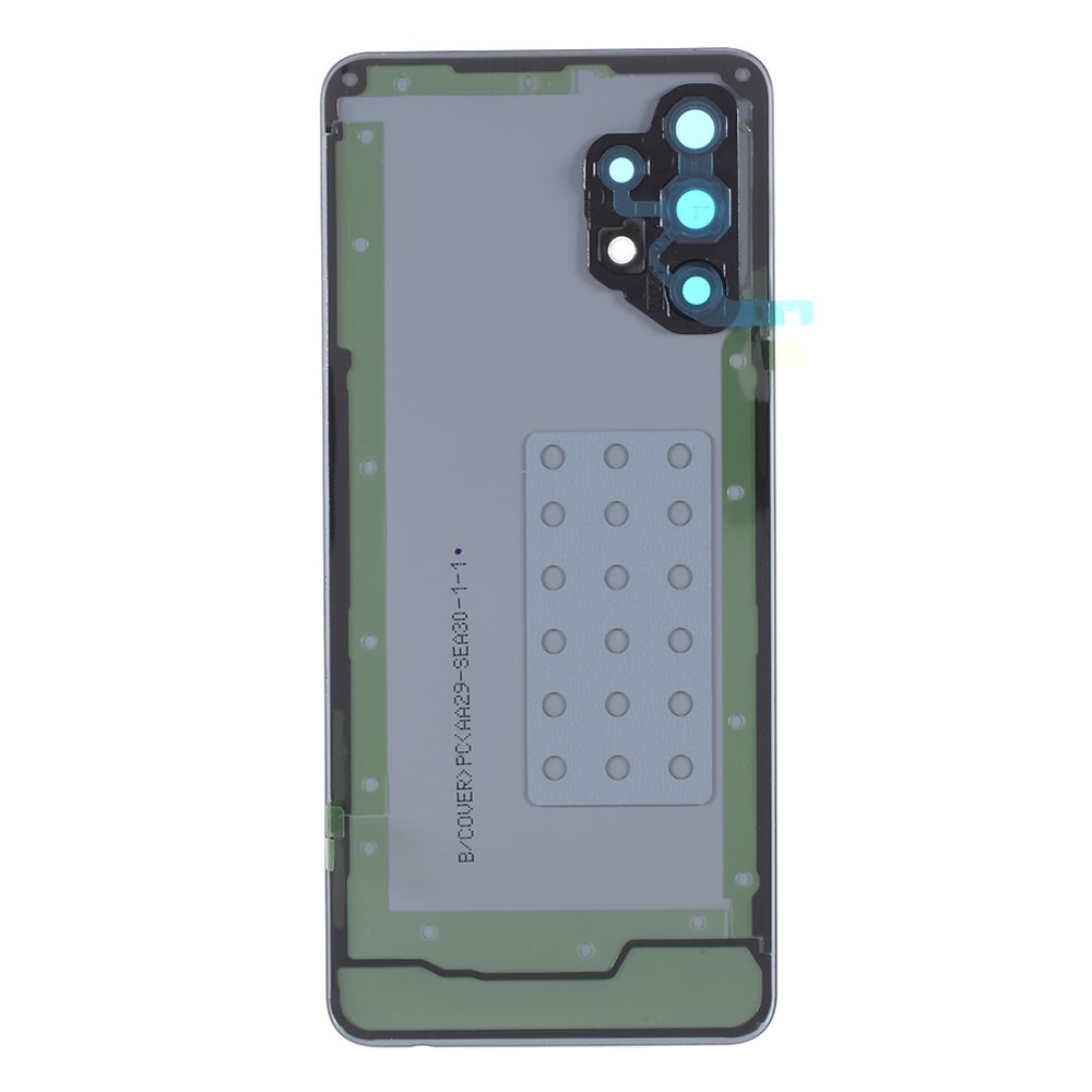 OEM Back Battery Housing Cover with Adhesive Sticker Rear Camera Lens Cover for Samsung Galaxy A32 4G A325 - Black-3
