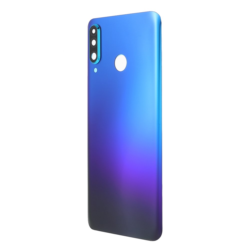 Back Battery Housing Cover with Camera Ring Lens Cover Part (without Logo) for Huawei P30 Lite (24MP) - Blue-2