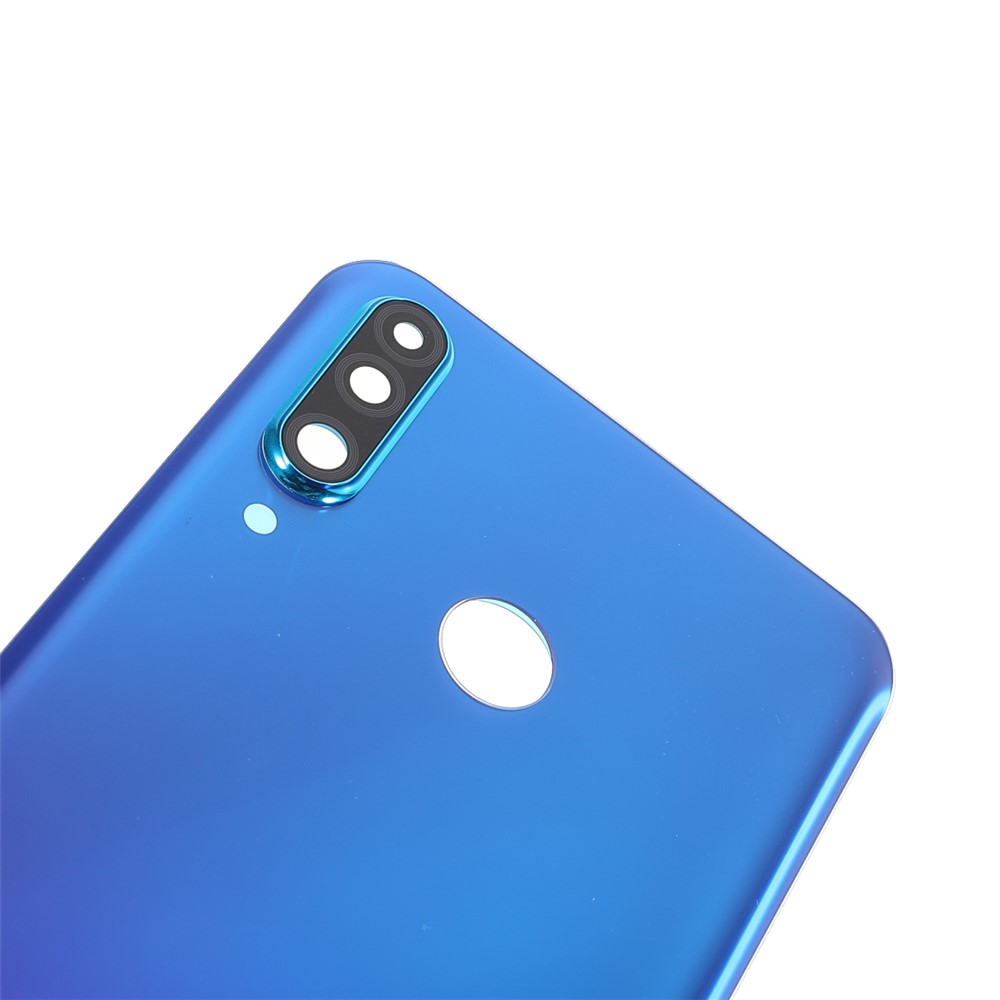 Back Battery Housing Cover with Camera Ring Lens Cover Part (without Logo) for Huawei P30 Lite (24MP) - Blue-5
