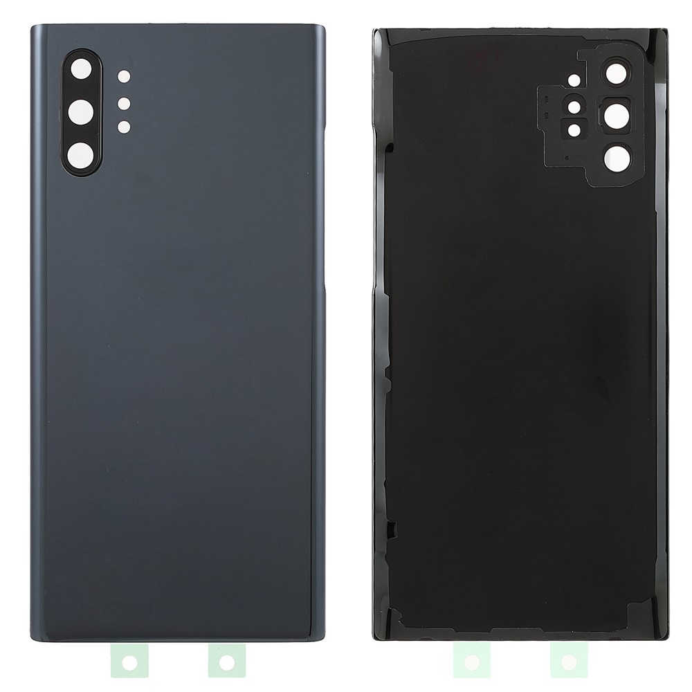 Back Battery Housing Cover with Camera Ring Lens Cover Part (without Logo) for Samsung Galaxy Note 10 Plus - Black-1