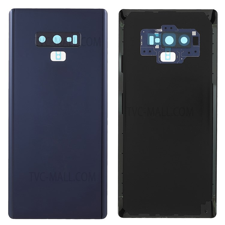 Back Battery Housing Cover with Camera Ring Lens Cover Part (without Logo) for Samsung Galaxy Note9 N960 - Blue-1