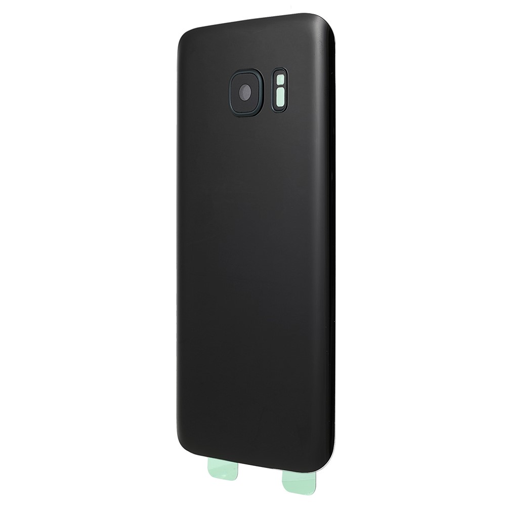 Back Battery Housing Cover with Camera Ring Lens Cover Part (without Logo) for Samsung Galaxy S7 - Black-2