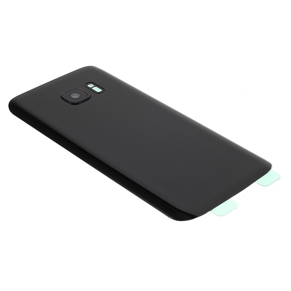 Back Battery Housing Cover with Camera Ring Lens Cover Part (without Logo) for Samsung Galaxy S7 - Black-4