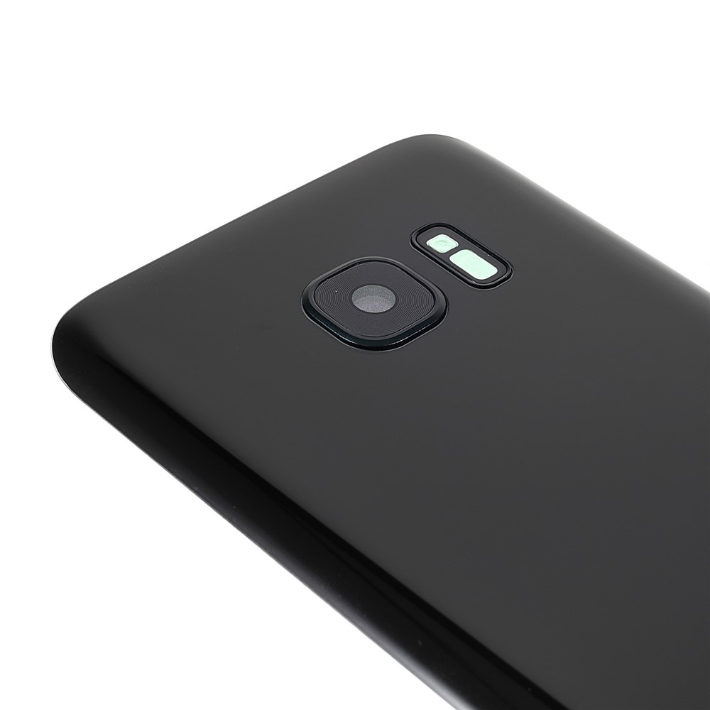 Back Battery Housing Cover with Camera Ring Lens Cover Part (without Logo) for Samsung Galaxy S7 - Black-5