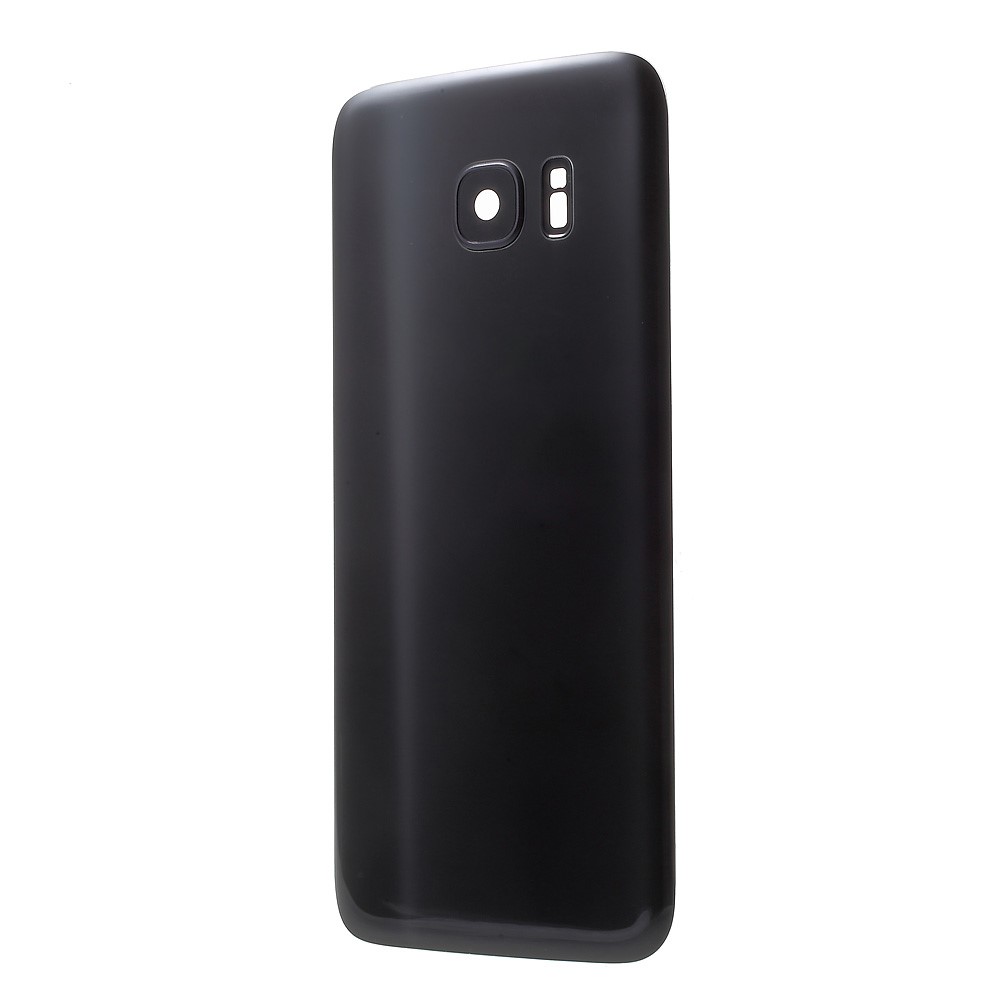 Battery Housing Back Cover with Camera Ring Lens Cover Replacement (without Logo) for Samsung Galaxy S7 edge - Black-4