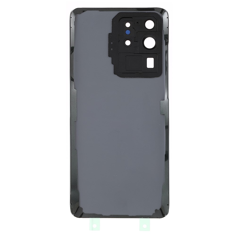 Housing Battery Door Back Cover Replacement Parts with Camera Ring Cover (without Logo) for Samsung Galaxy S20 Ultra 5G - Black-3