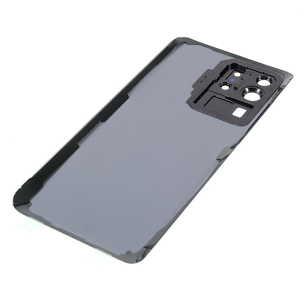 Housing Battery Door Back Cover Replacement Parts with Camera Ring Cover (without Logo) for Samsung Galaxy S20 Ultra 5G - Black-6