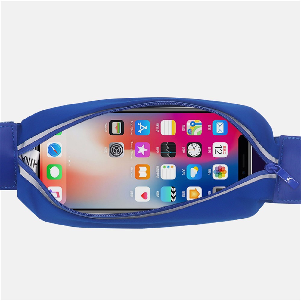 PICTET.FINO RH75 Outdoor Sports Adjustable Waist Bag Running Cycling Phone Pouch Waist Pack for 7-inch Phones and Below - Blue-2