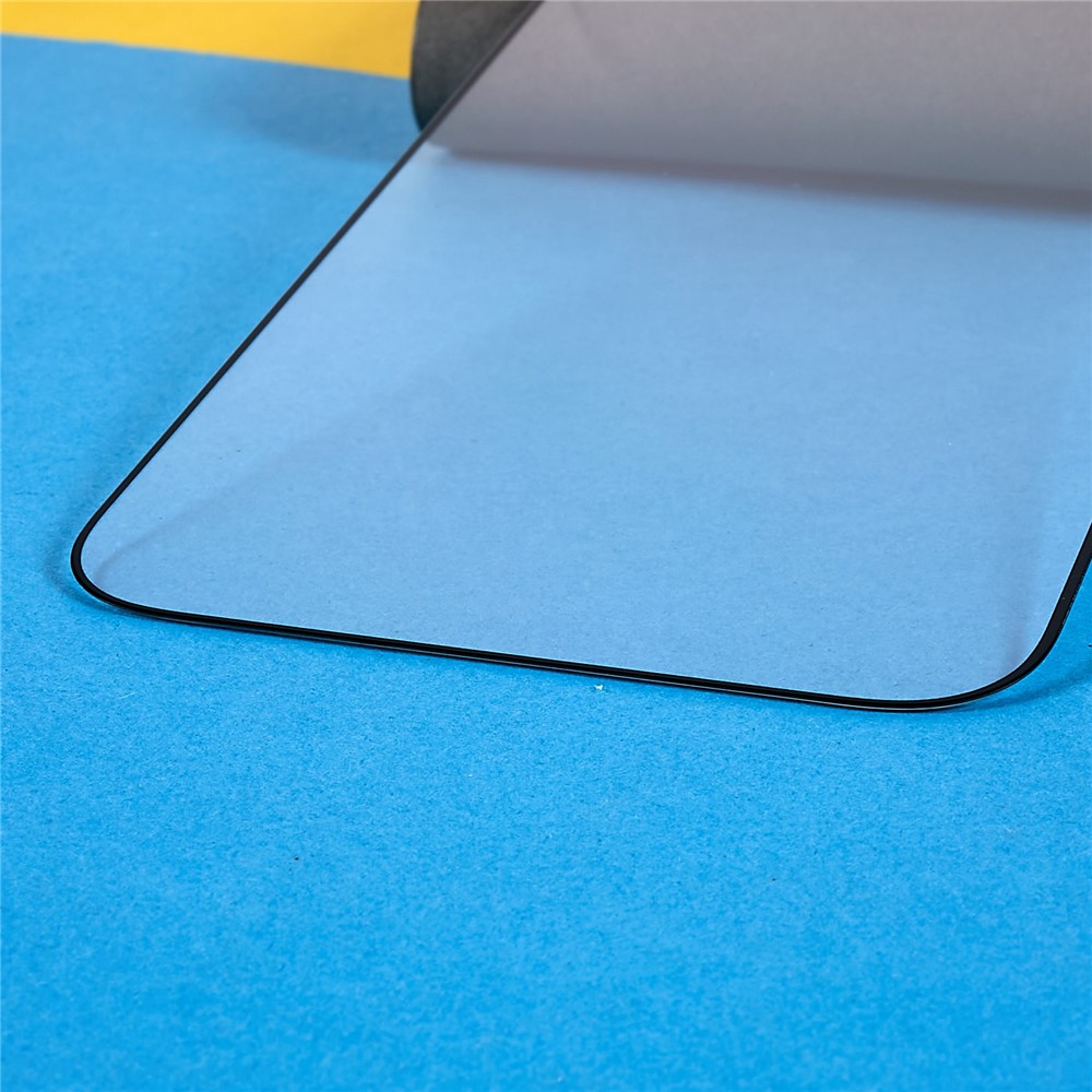For iPhone 14 Pro Max 6.7 inch Secondary Strengthening Full Glue Full Covering Silk Printing High Aluminum-silicon Glass Phone Screen Protector-4