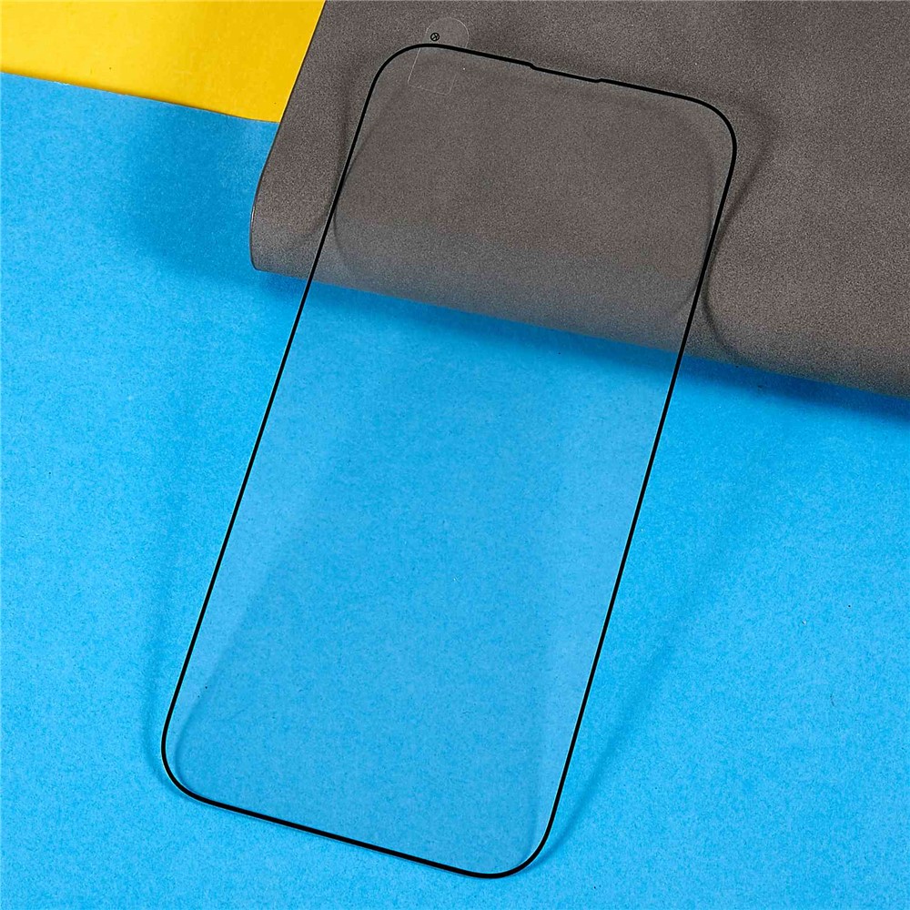 For iPhone 14 Pro 6.1 inch Secondary Strengthening Silk Printing High Aluminum-silicon Glass Full Glue Full Screen Protector-3