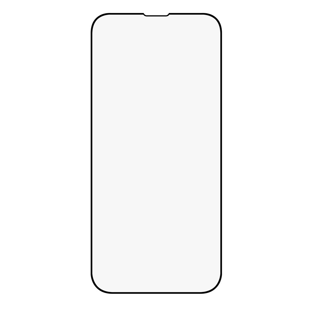 Phone Screen Film for iPhone 14 Max/13 Pro Max 6.7 inch, Full Covering Silk Printing 9H Full Glue Tempered Glass Protector with Purple Back Protection Plate-2