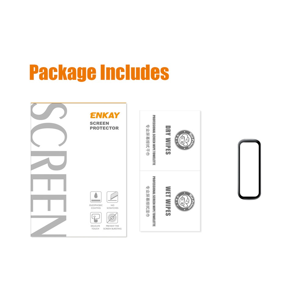 ENKAY HAT-PRINCE Full Screen Watch Protector for Samsung Galaxy Fit2, 3D Curved Soft PC Edge + PMMA HD Clear Film-6