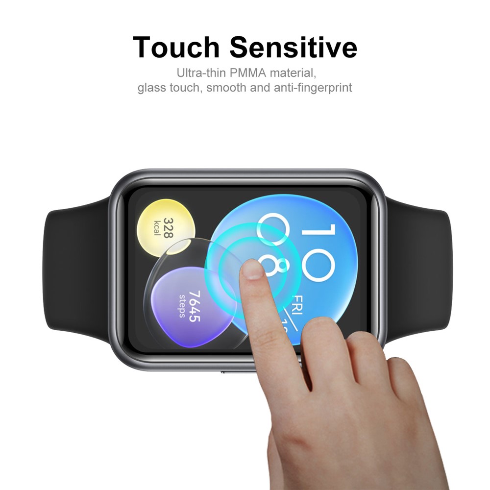 ENKAY HAT-PRINCE HD Clear Full Screen Protector for Huawei Watch Fit 2, 3D Curved Soft PC Edge + PMMA Film-4
