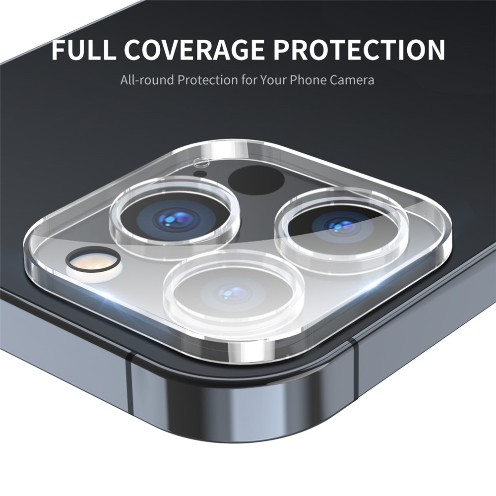 ENKAY HAT-PRINCE 2Pcs/Set for iPhone 14 Pro 6.1 inch/14 Pro Max 6.7 inch Rear Camera Lens Film Tempered Glass Full Cover Protector-2