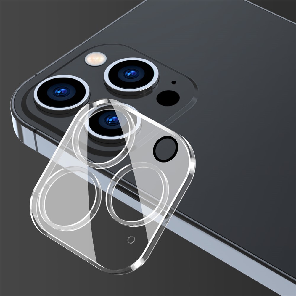 ENKAY HAT-PRINCE 2Pcs/Set for iPhone 14 Pro 6.1 inch/14 Pro Max 6.7 inch Rear Camera Lens Film Tempered Glass Full Cover Protector-4