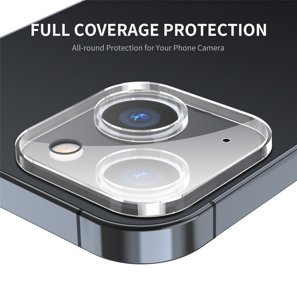ENKAY HAT-PRINCE 2Pcs/Set for iPhone 13 6.1 inch/13 mini 5.4 inch Rear Camera Lens Flim Tempered Glass Full Cover Lens Protector-2