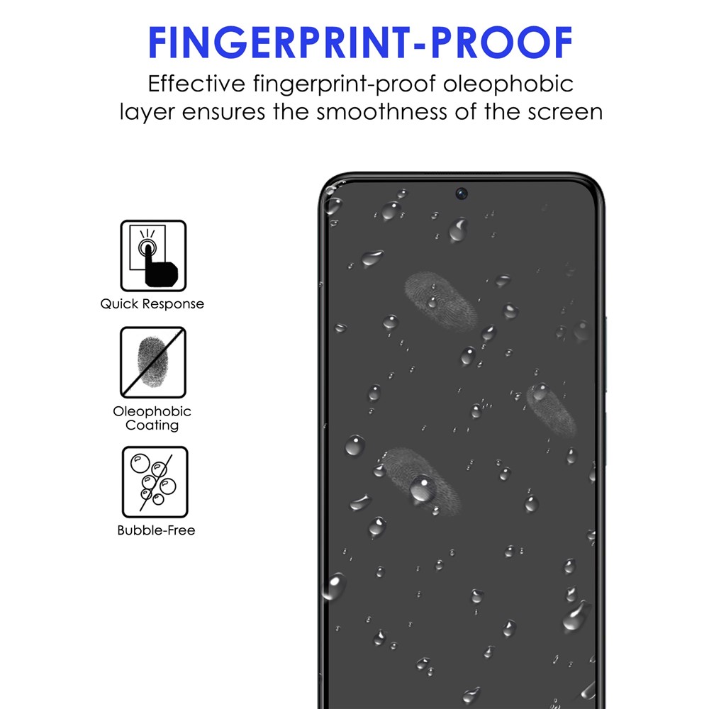 For Xiaomi Redmi Note 11T Pro 5G / Note 11T Pro+ 5G / Poco X4 GT 5G AGC Glass Film Full Glue Black Edge Full Screen Protector-2