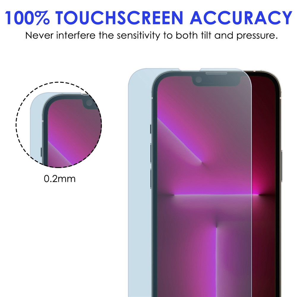 Anti-blue-ray AGC Tempered Glass Film for iPhone 14 Max 6.7 inch, Explosion-proof Full Cover HD Clear Screen Protector-5