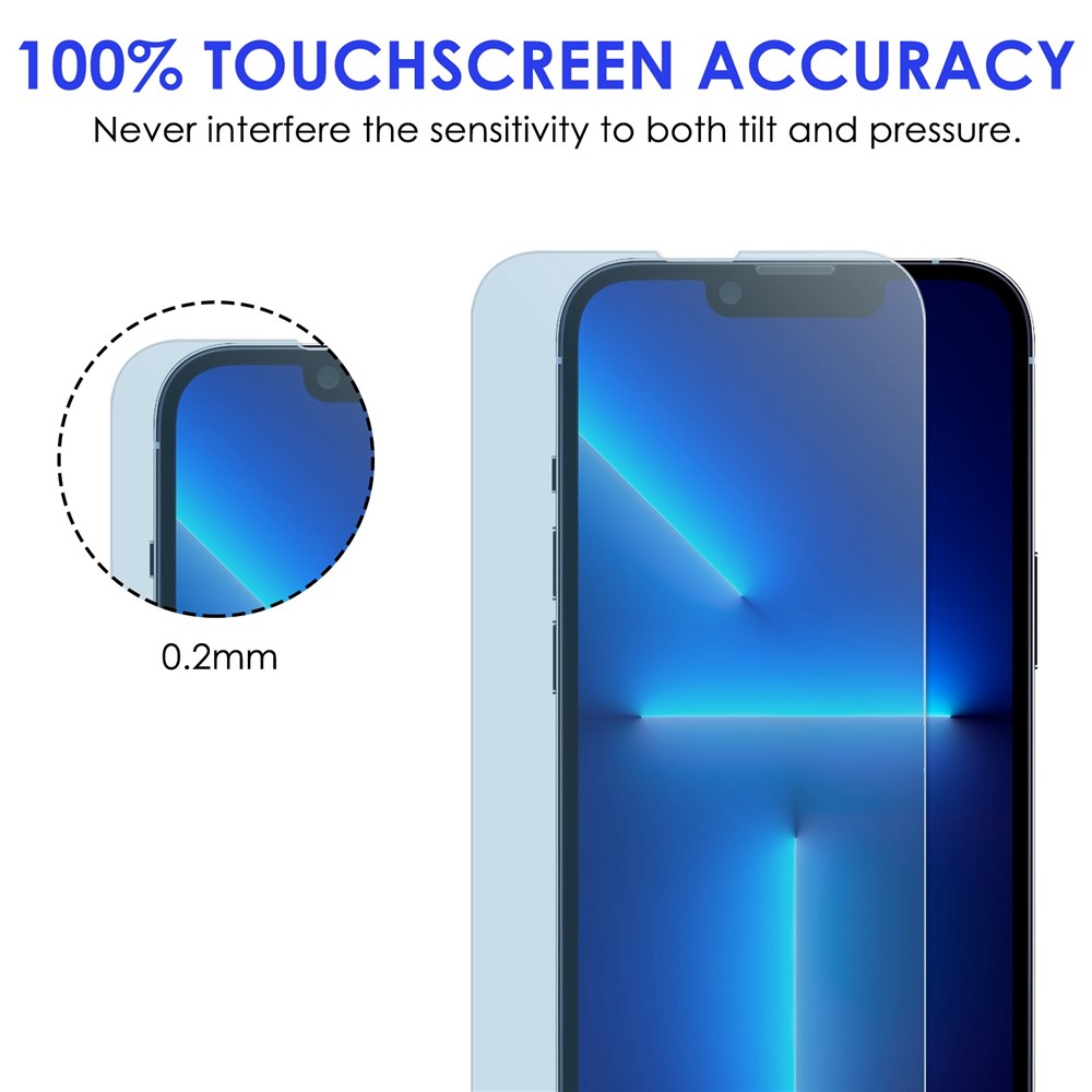 For iPhone 14 Pro 6.1 inch Anti-blue-ray AGC Glass Screen Protector Full Cover Anti-explosion Fingerprint-free Film-5