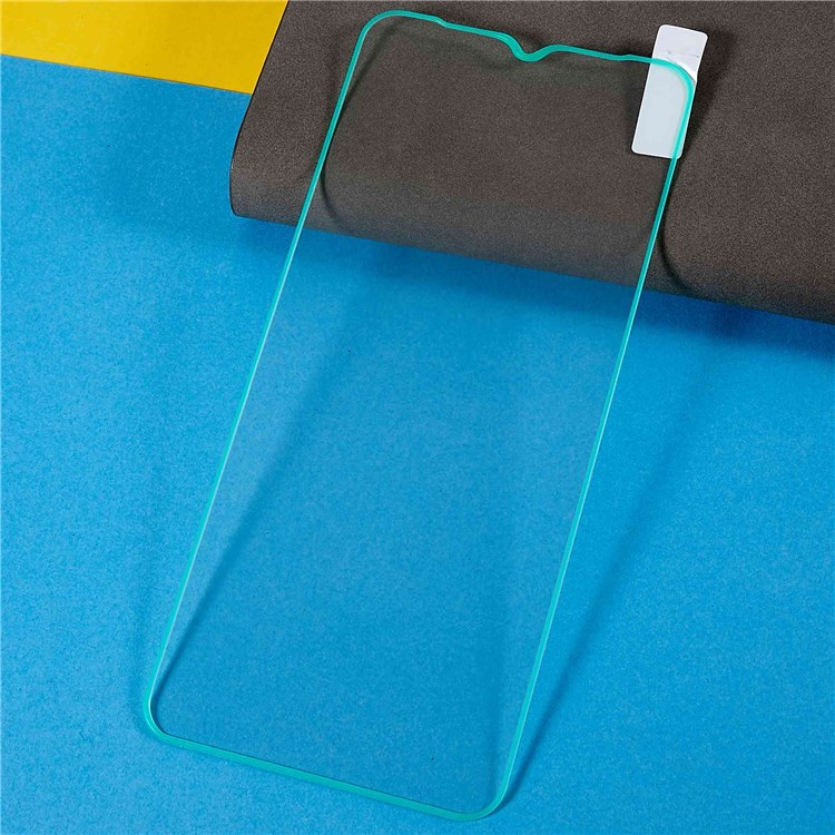 For Samsung Galaxy A13 4G Luminous Screen Protector Anti-explosion Full Covering Anti-scratch Tempered Glass Protective Film - Cyan-3