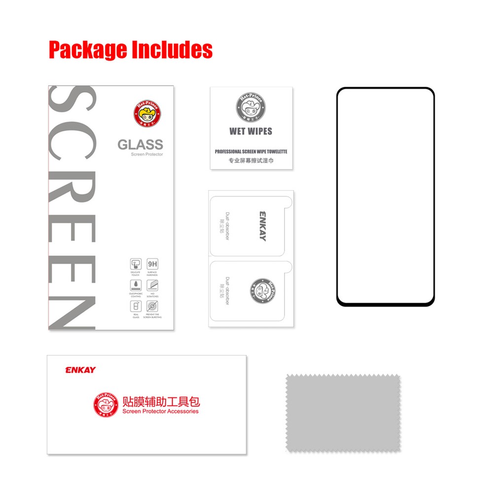 ENKAY HAT PRINCE For Xiaomi Poco X4 GT 5G / Redmi Note 11T Pro 5G / Note 11T Pro+ 5G Full Screen Protector Full Glue 9H 0.26mm 2.5D High Aluminium-silicon Glass Film-6