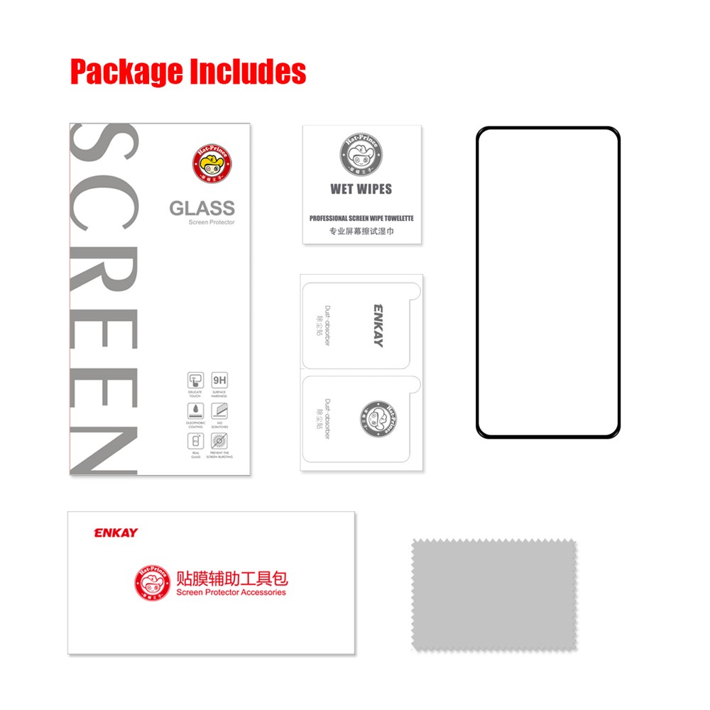ENKAY HAT PRINCE For Nothing Phone 1 Screen Protector 0.26mm 2.5D Arc Edge Full Glue Full Cover 9H High Aluminium-silicon Glass Film-6