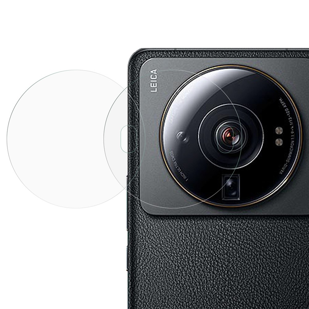 2Pcs / Set For Xiaomi 12S Ultra 5G Camera Lens Protector 2.5D Arc Edge HD Clear Scratch-resistant Tempered Glass Film-1