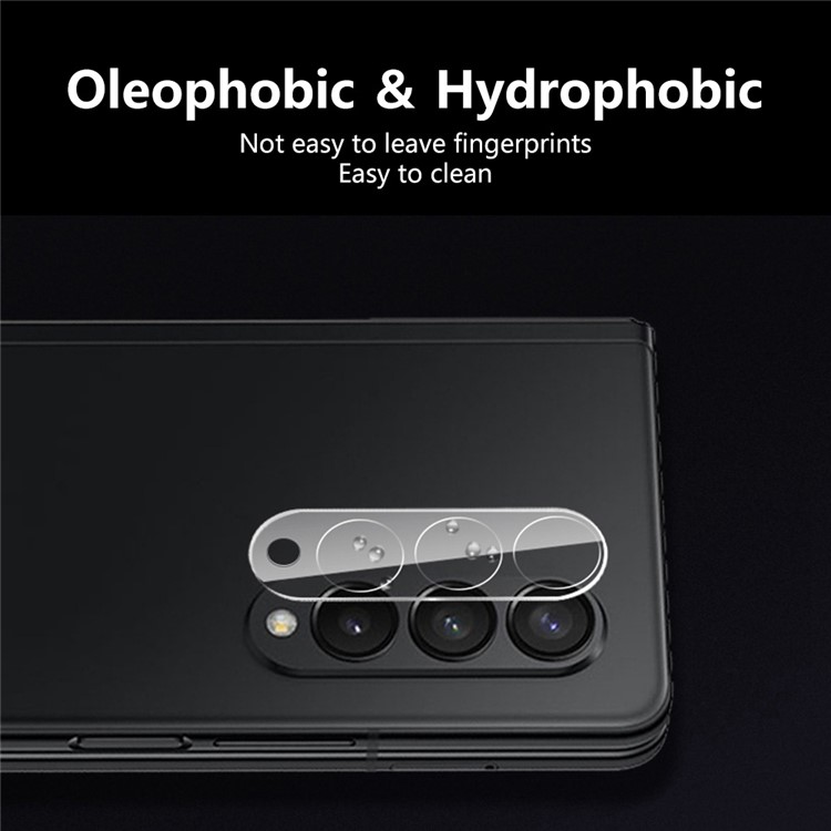 ENKAY HAT-PRINCE for Samsung Galaxy Z Fold4 5G Tempered Glass Camera Lens Protector Full Cover Anti-Scratch Clear Back Camera Lens Cover-6