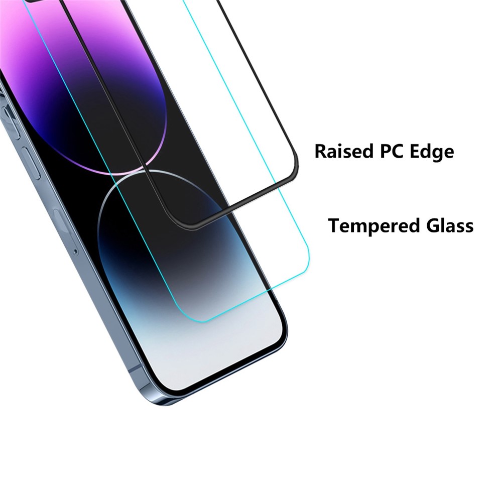 ENKAY HAT PRINCE For iPhone 14 Pro 6.1 inch Full Cover Ultra Clear Tempered Glass Anti-scratch Full Glue Screen Protector-3