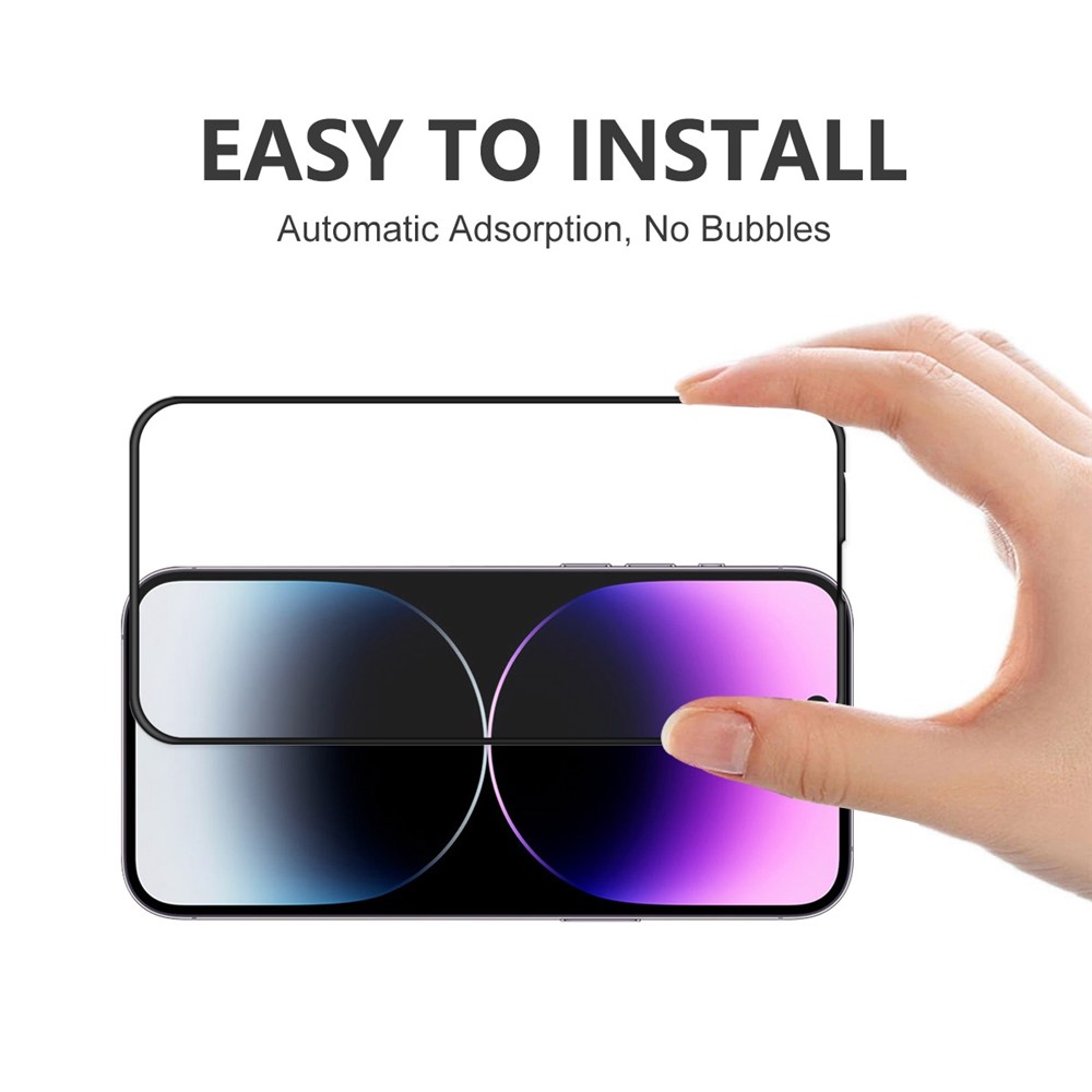 ENKAY HAT PRINCE For iPhone 14 Pro 6.1 inch Full Cover Ultra Clear Tempered Glass Anti-scratch Full Glue Screen Protector-4