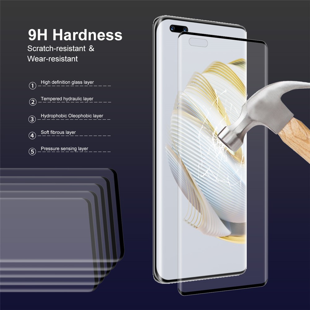 ENKAY HAT PRINCE 2Pcs / Set for Huawei nova 10 Pro 4G 3D Curved Full Screen Protector Anti-explosion Side Glue Tempered Glass Film-3