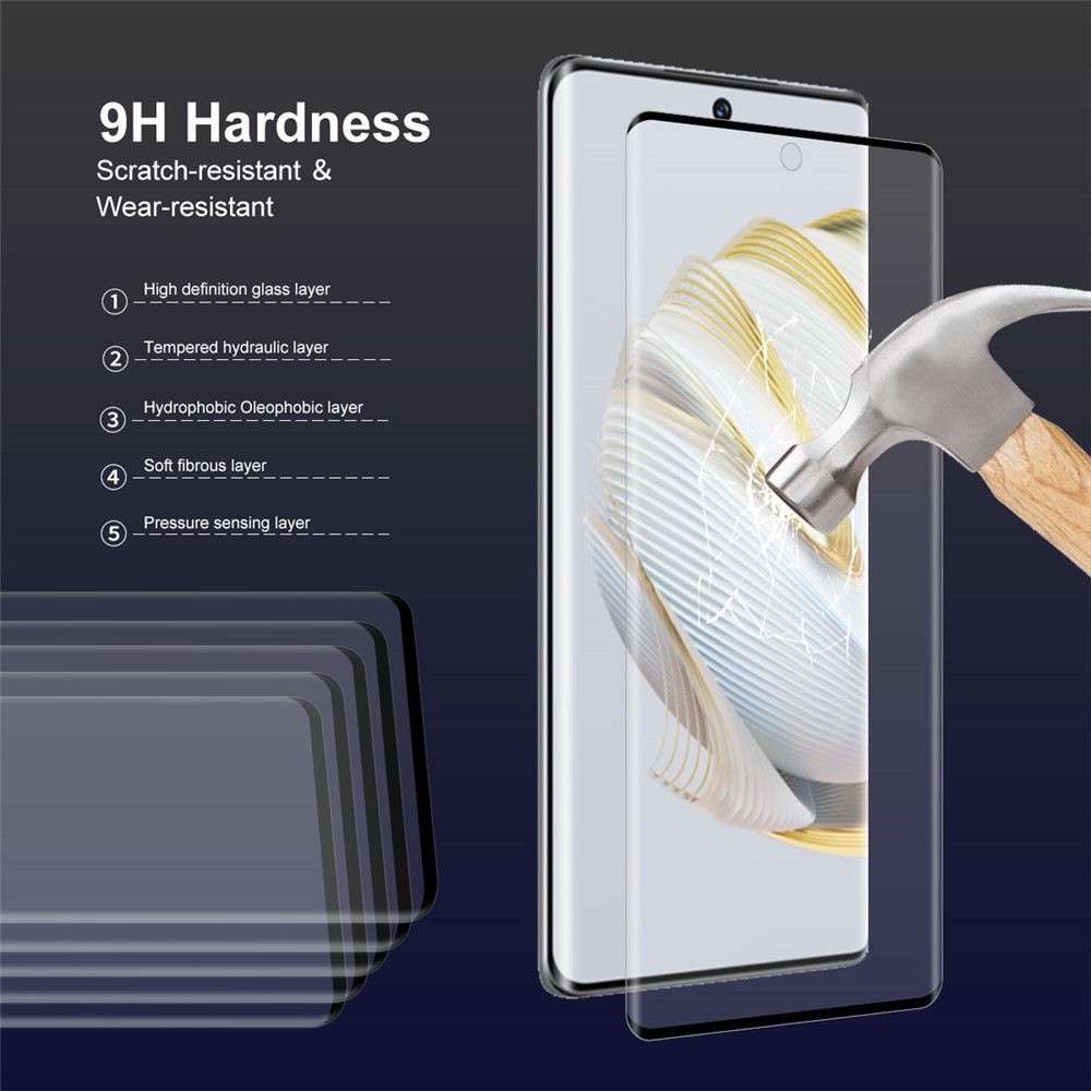 ENKAY HAT PRINCE For Huawei nova 10 4G Tempered Glass Film 3D Curved Side Glue HD Clear Full Screen Protector-4