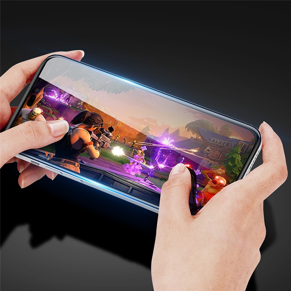 DUX DUCIS For iPhone 14 Pro Max 6.7 inch Medium Alumina Tempered Glass Screen Protector 0.33mm Full Glue Full Cover Explosion-proof Film (10D)-5