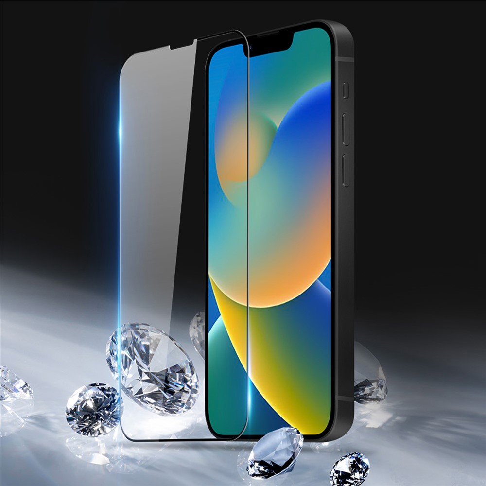 DUX DUCIS For iPhone 14 Max 6.7 inch Medium Alumina Tempered Glass Full Screen Protector 0.33mm Full Glue Ultra Clear Film (10D)-2