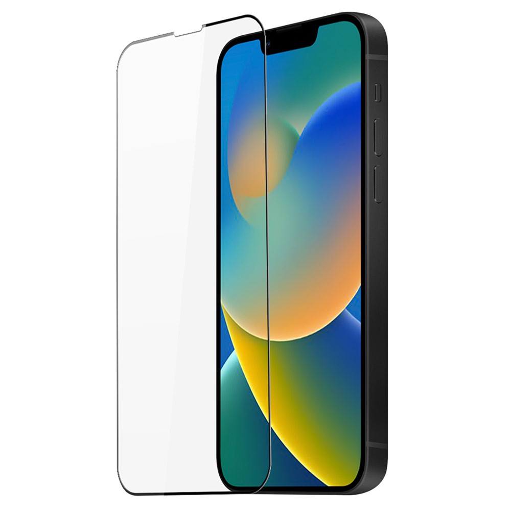 DUX DUCIS For iPhone 14 6.1 inch Medium Alumina Tempered Glass Film 0.33mm 2.5D Arc Edge Full Glue Full Screen Protector (10D)-1