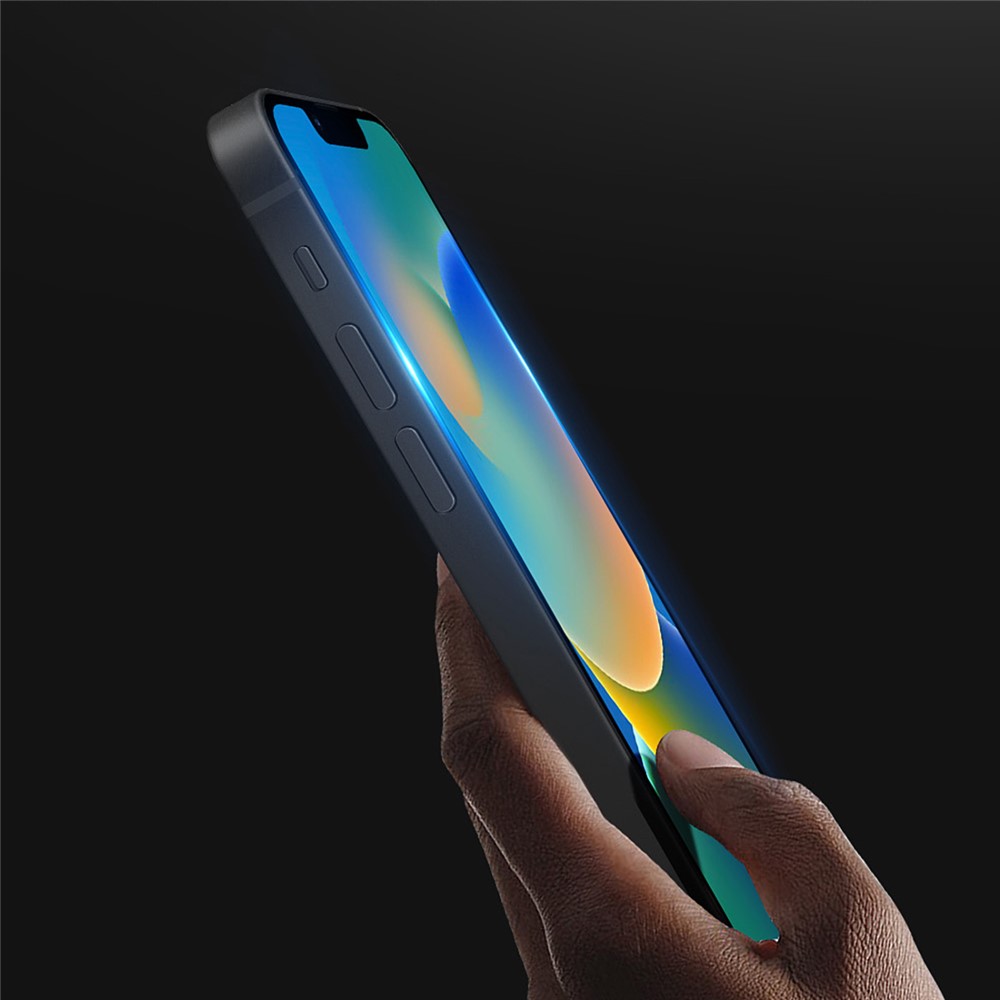 DUX DUCIS For iPhone 14 6.1 inch Medium Alumina Tempered Glass Film 0.33mm 2.5D Arc Edge Full Glue Full Screen Protector (10D)-3