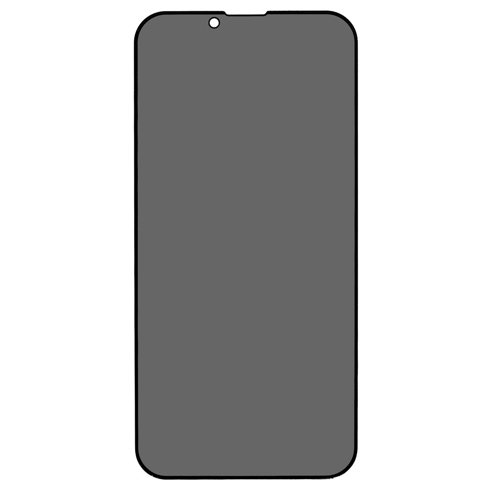 For iPhone 14 Max 6.7 inch Full Screen High Aluminium-silicon Glass Film Anti-peep Privacy Protection Full Glue Silk Printing Anti-scratch Tempered Glass Screen Protector-2