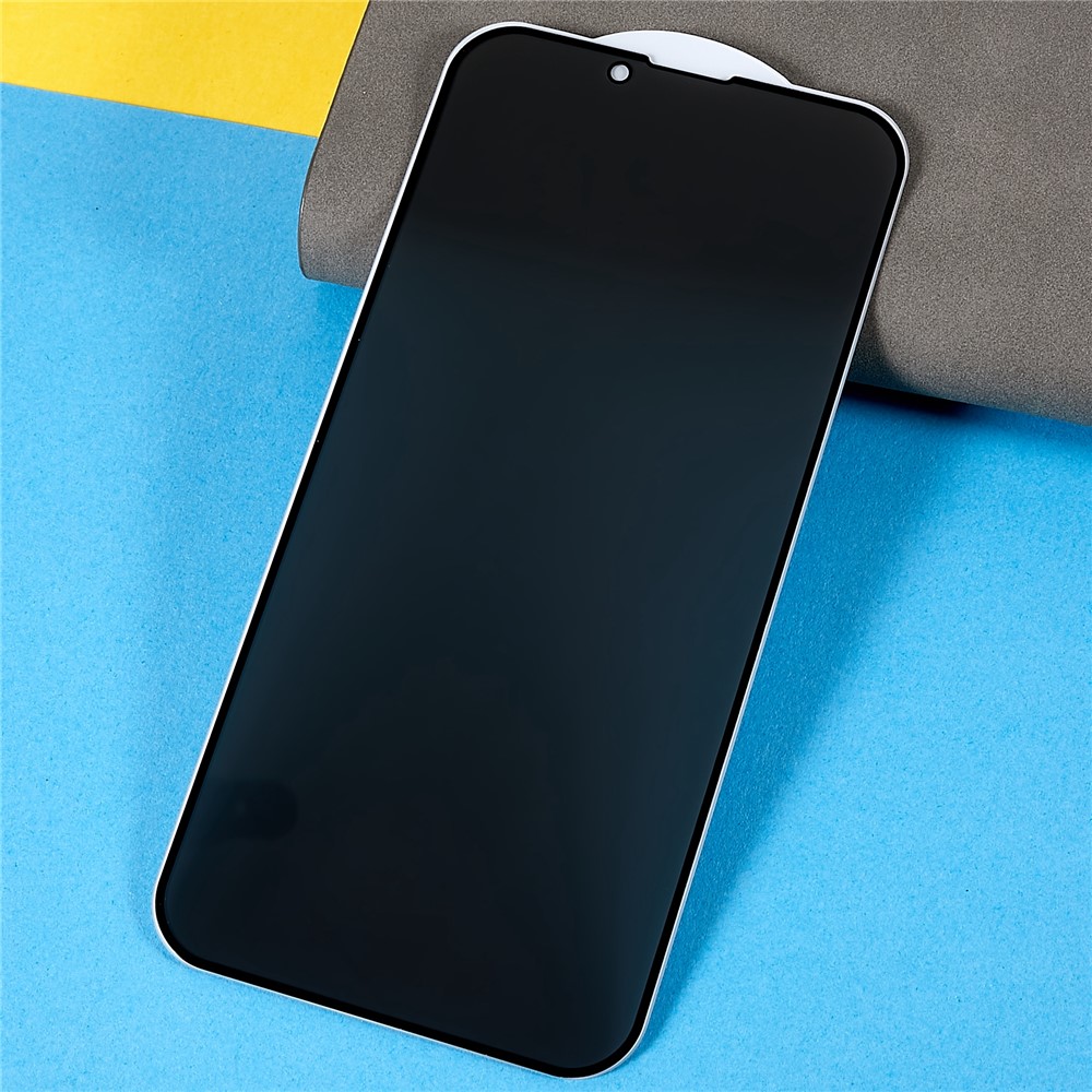 For iPhone 14 Max 6.7 inch Full Screen High Aluminium-silicon Glass Film Anti-peep Privacy Protection Full Glue Silk Printing Anti-scratch Tempered Glass Screen Protector-3