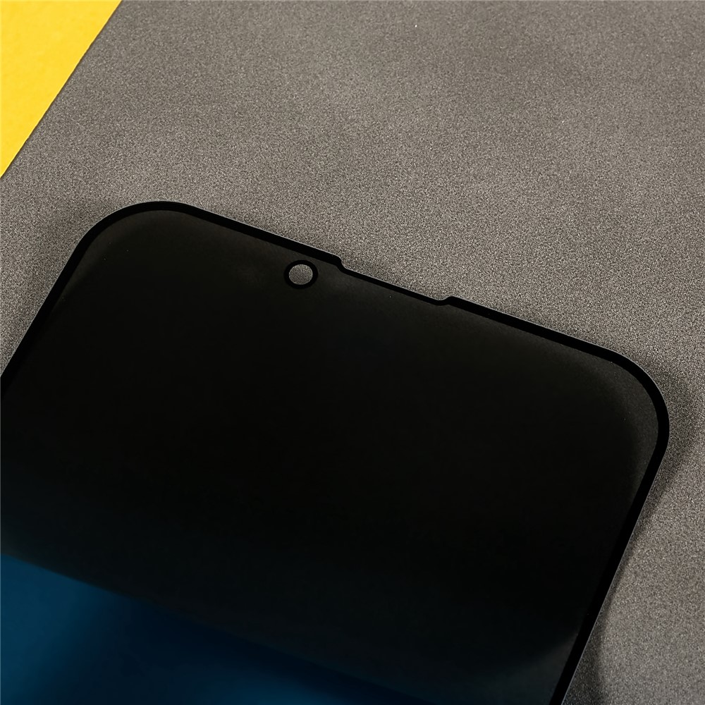 For iPhone 14 Max 6.7 inch Full Screen High Aluminium-silicon Glass Film Anti-peep Privacy Protection Full Glue Silk Printing Anti-scratch Tempered Glass Screen Protector-5