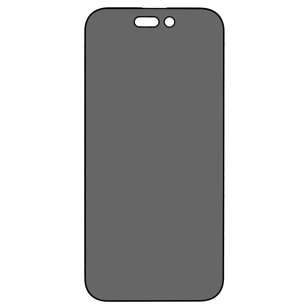 For iPhone 14 Pro 6.1 inch Anti-spy Full Screen High Aluminium-silicon Glass Film Full Glue Silk Printing Anti-abrasion Tempered Glass Screen Protector-2