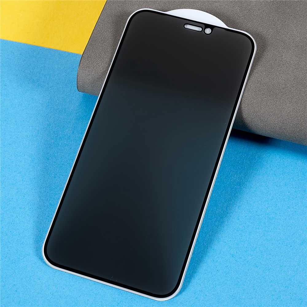 Anti-spy Screen Protector for iPhone 12 mini 5.4 inch, Full Cover Full Glue Silk Printing High Aluminium-silicon Glass Film-3
