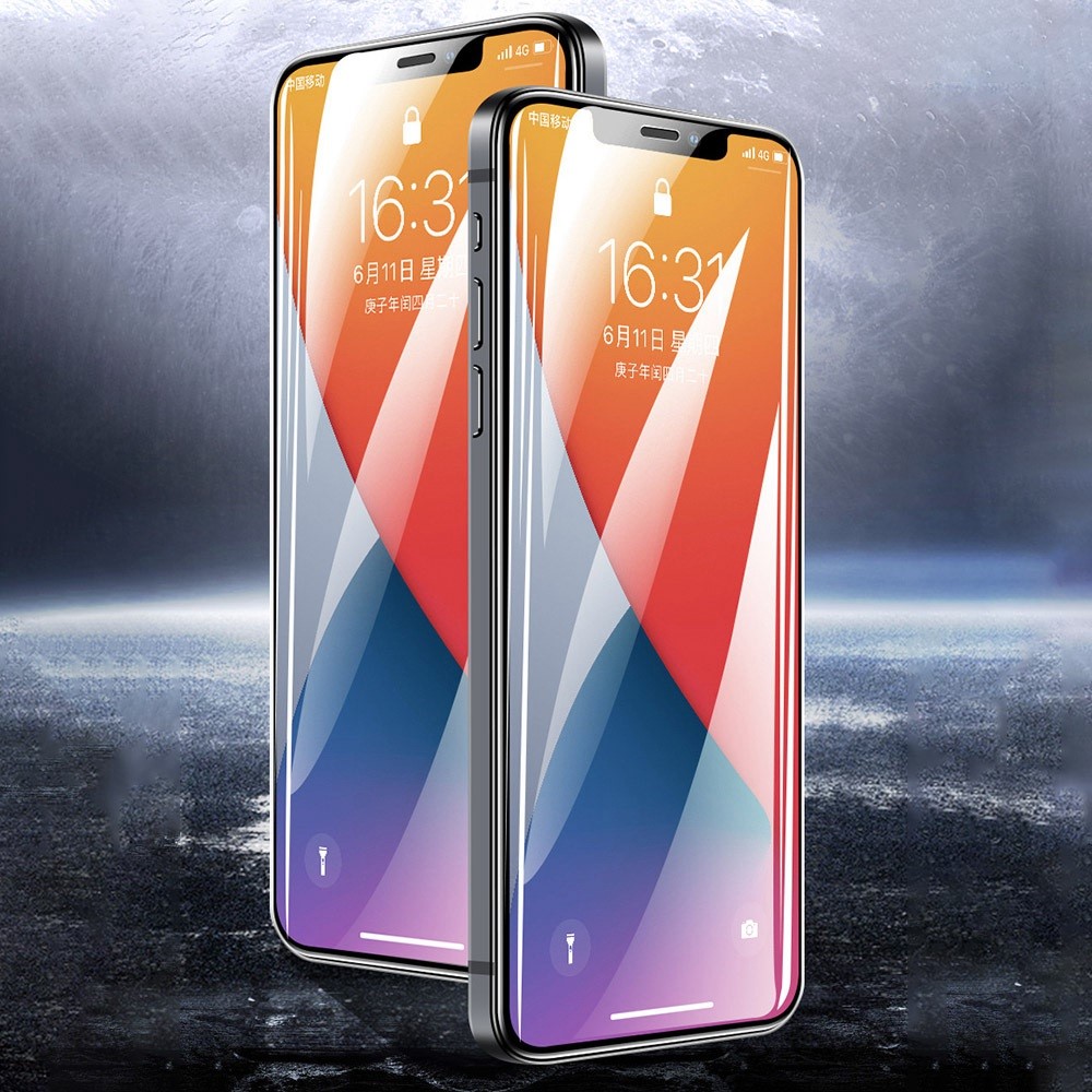 For iPhone 14 Max 6.7 inch Super Clear Smooth Phone Screen Film Anti-fingerprint Full Covering Anti-explosion High Aluminium-silicon Glass Screen Protector-2