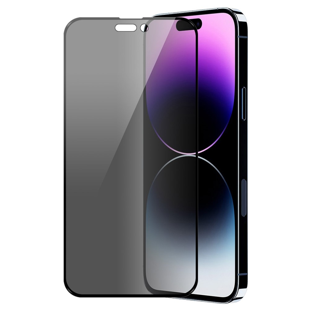 ENKAY HAT PRINCE For iPhone 14 Pro Max 6.7 inch 28 Degree Anti-spy Tempered Glass Full Screen Protector HD Clear Anti-glare Film-1