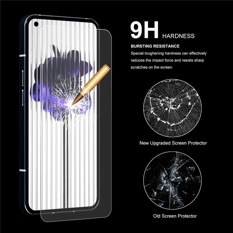 ENKAY HAT PRINCE 2Pcs / Set for Nothing phone (1) 5G 0.26mm 9H Tempered Glass Screen Protector 2.5D Arc Edge Full Glue Anti-explosion Film-5