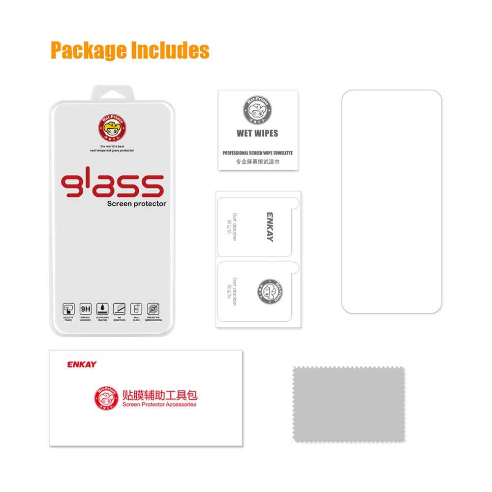 ENKAY HAT PRINCE 0.26mm Tempered Glass Film for Nothing phone (1) 5G, 2.5D Arc Edge 9H Hardness Full Glue Shatter-proof Screen Protector-8