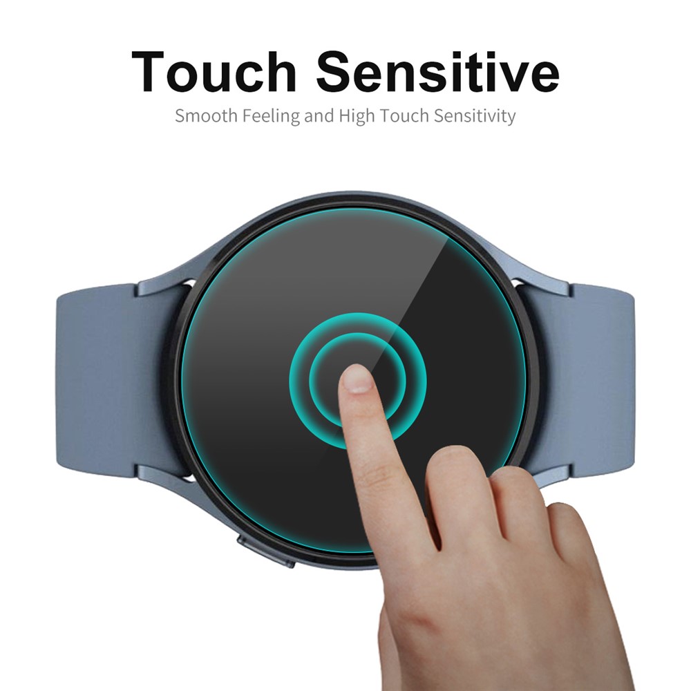 ENKAY HAT-PRINCE for Samsung Galaxy Watch5 40mm High Aluminum-silicon Glass Screen Protector 0.2mm Clear High Touch Full Glue Anti-explosion Film-3