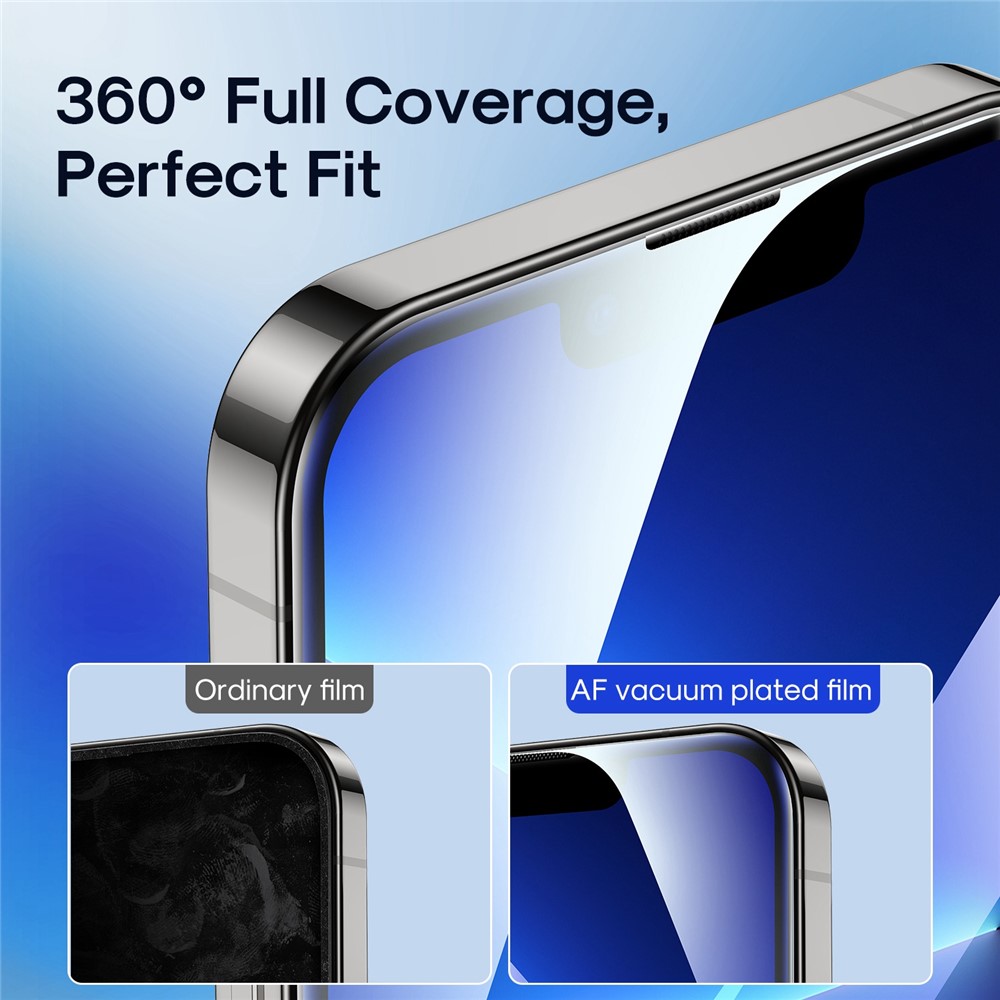 JOYROOM JR-H01 for iPhone 14 6.1 inch Silk Printing Screen Protector Anti-explosion Ultra Clear Full Covering Tempered Glass Film-6